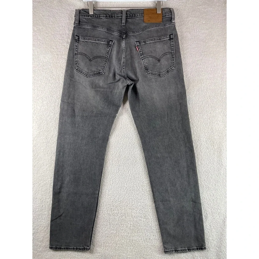 levi's 502 premium illusion gray stretch taper jeans 33/32 grunge indie sleaze